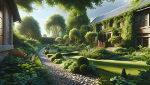 lush low-maintenance garden